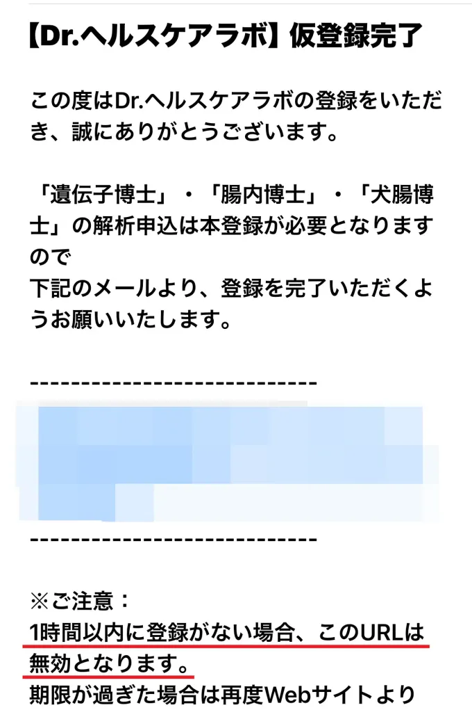 仮登録完了から本登録へ