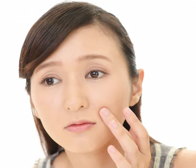 敏感肌の女性