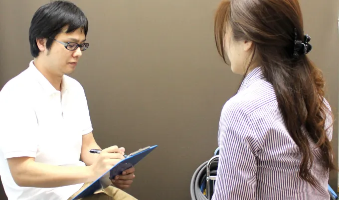 刺さない美容鍼、カウンセリング