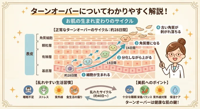 ターンオーバーについて(イメージ)